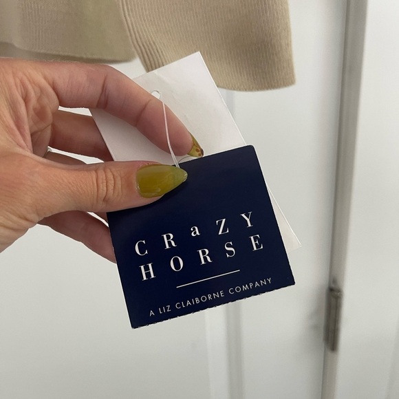 Vintage Crazy Horse Faux Fur Collar Embroidered Cardigan - M - Picture 5 of 7